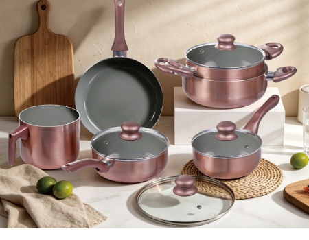 CONJUNTO 6 PEÇAS MANAUS ROSE GOLD                           