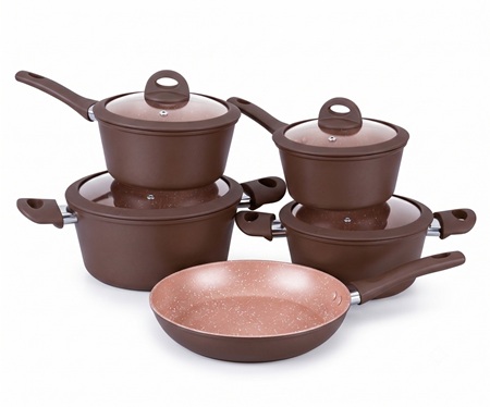 CONJUNTO DE PANELAS VIENA CHOCOLATE 5 PECAS                 