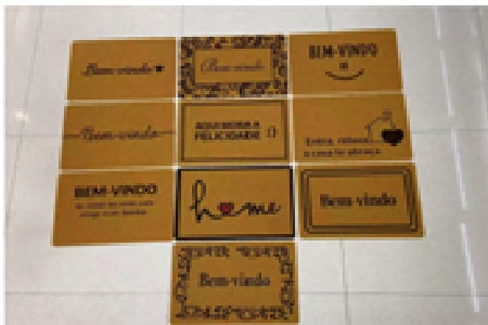 TAPETE CAPACHO EM PVC 40 X 60 CM                            