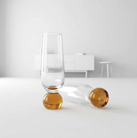 TAÇA  BUBBLE BALLS 3311 MARROM                              